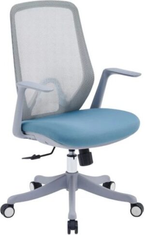 כיסא משרדי דגם INBOX מבית Dr.Gav - צבע אפור / כחול