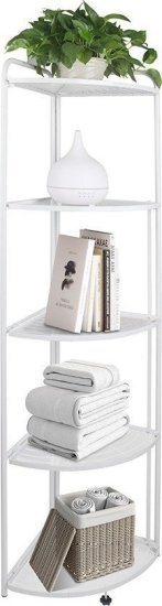 372192_b_1.jpg ארגונית פינתית מתקפלת 5 מדפים מבית Bpatent - צבע לבן