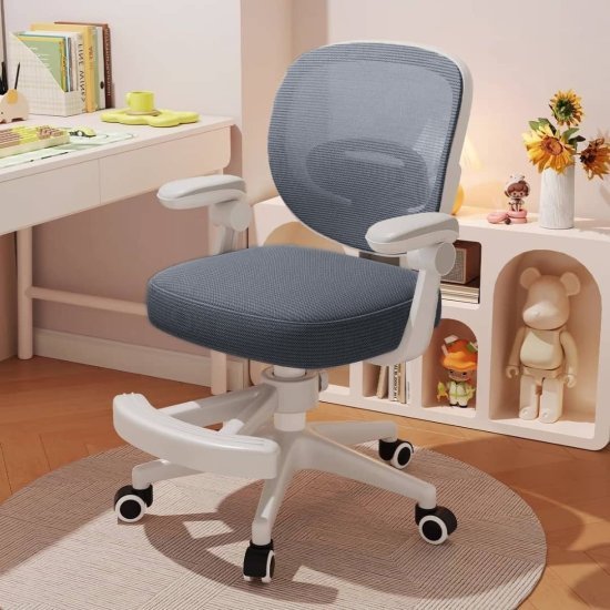 כסא מחשב ארגונומי מתכוונן לילדים דגם Sharon מבית Ramos - צבע אפור