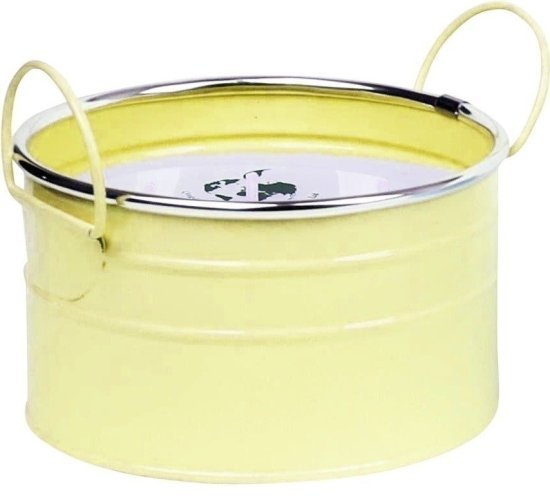 חביתוש XL - נר דוחה יתושים דקורטיבי מבית Greenplace - עד 36 שעות בעירה - צבע צהוב - לשימוש חיצוני בלבד