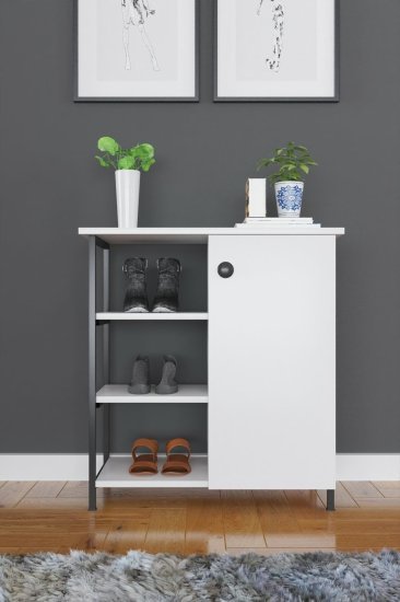 ארון נעליים דגם Phoenix מבית StarShop - צבע לבן