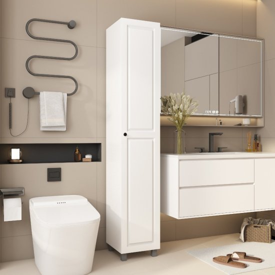 ארון שירות 5 מדפים דגם Manhattan מבית StarShop - צבע לבן