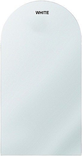 מראת תלייה חצי אובלית מסגרת מתכת דקה בגוון לבן 60x120 ס''מ מבית Star Shop