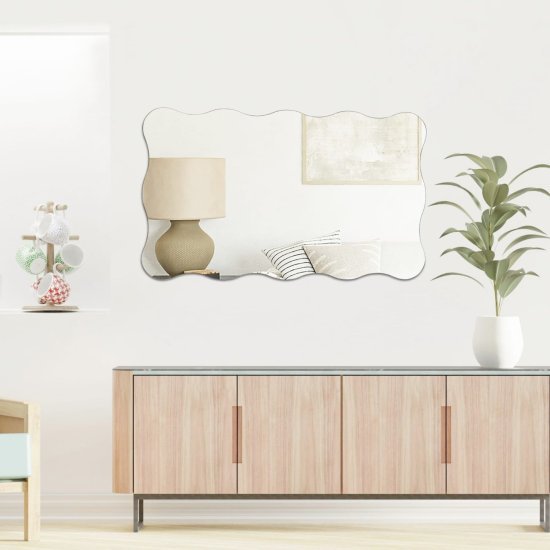 מראת תלייה מלבנית מסולסלת ללא מסגרת 60x100 ס''מ מבית Star Shop