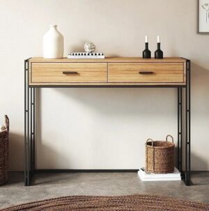 374533_b_1.jpg קונסולת כניסה מעוצבת 120 ס''מ דגם Auckland מבית Star Shop - צבע עץ