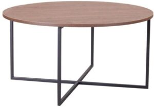 שולחן סלון קוטר 80 ס''מ דגם שגיב מבית Ramos - צבע אלון כהה