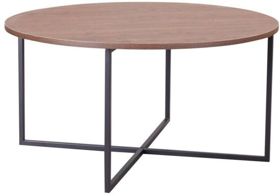 שולחן סלון קוטר 80 ס''מ דגם שגיב מבית Ramos - צבע אלון כהה