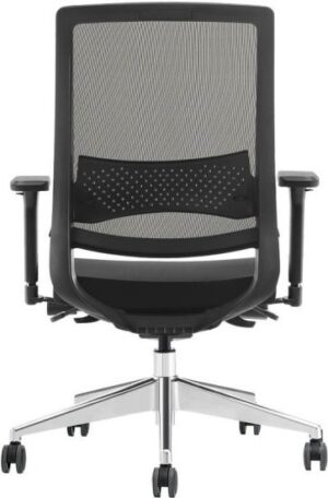 כיסא אורטופדי פרימיום ארגונומי מתכוונן עם תומך ראש דגם Maya מבית Ergotop - צבע שחור