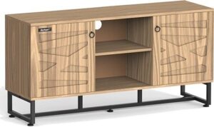 מזנון טלוויזיה עם 4 תאי איחסון 120 ס''מ דגם ארז מבית Barkan