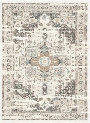 שטיח כביס דגם Baku מבית Buona Casa - מידה 120x170 ס''מ - צבע קרם