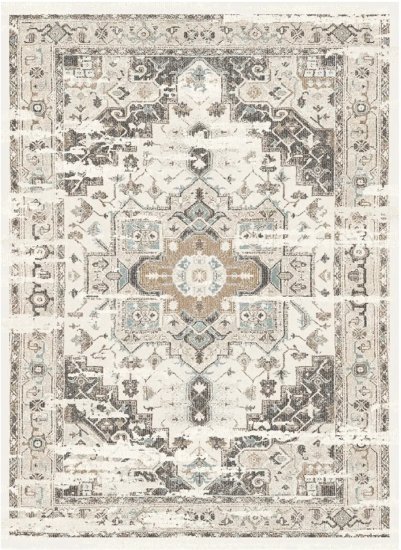 שטיח כביס דגם Baku מבית Buona Casa - מידה 120x170 ס''מ - צבע קרם