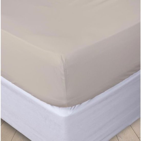 סדין ג'רסי 100% כותנה למיטה בגודל 140x200 ס''מ מבית Vardinon - צבע קרם