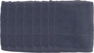 8 מגבות פנים 100% כותנה 50x90 ס''מ סדרת Classico מבית Vardinon - כחול כהה