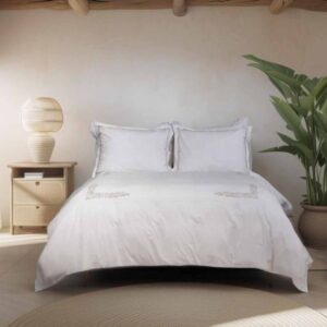 סט מצעים 3 חלקים פרקל 100% כותנה 90x200 ס''מ Vardinon - דגם Helena