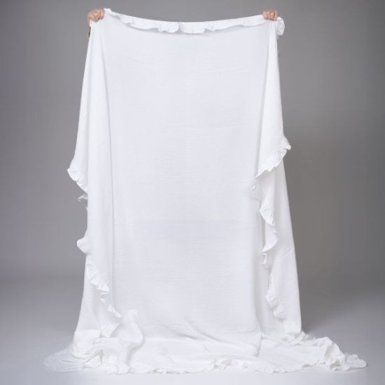 שמיכת קיץ טטרה 100% כותנה 200x220 ס''מ דגם Urban מבית Vardinon - לבן