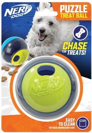 כדור משחק והאכלה מבית Hasbro - Nerf Dog - ירוק / כחול