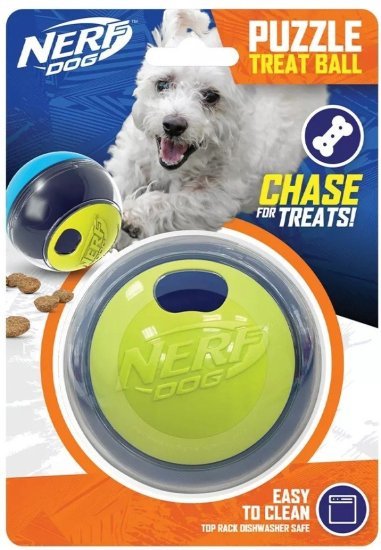 382638_b_1.jpg כדור משחק והאכלה מבית Hasbro - Nerf Dog - ירוק / כחול