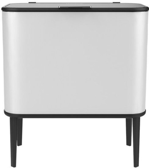 383669_b_1.jpg פח אשפה טאץ’ 60 ליטר דגם BinaBin מבית Fennoma - לבן