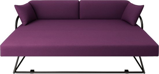 ספת נוער נפתחת למיטה זוגית עם מנגנון על קל וארגז מצעים King Comfort - צבע סגול