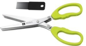 מספריים לעלים ועשבי תיבול + מנקה מבית Food Appeal - ירוק