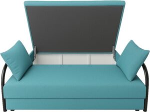 ספה נפתחת עם ארגז מצעים דגם שיר King Comfort - צבע טורקיז