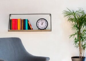 389250_b_1.jpg מדף תלייה מלבני בשילוב מתכת ועץ StarShop - צבע עץ / שחור