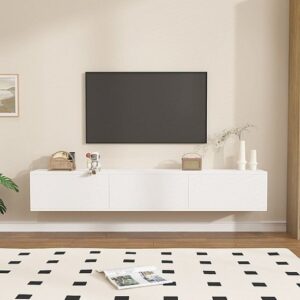 מזנון טלוויזיה צף ברוחב 180 ס''מ דגם Alona מבית StarShop - צבע לבן