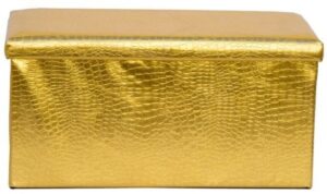 הדום אחסון מתקפל בינוני StarShop - צבע זהב