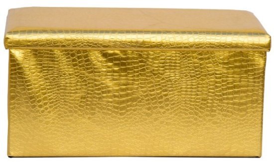 הדום אחסון מתקפל בינוני StarShop - צבע זהב