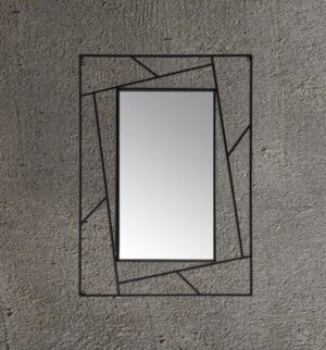 מראת תלייה דגם Shoval עם מסגרת מתכת 90x120 ס''מ StarShop