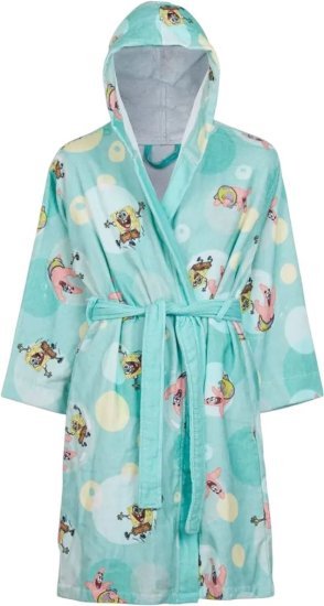 390387_b_1.jpg חלוקי רחצה לילדים 100% כותנה לגילאי 8-10 מבית Homestyle - בובספוג