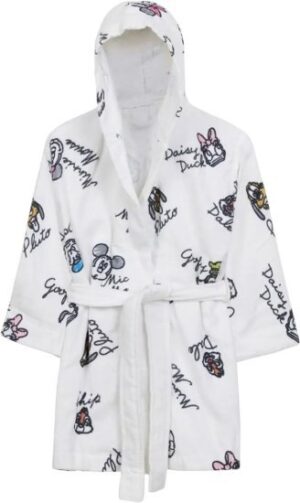 חלוקי רחצה לילדים 100% כותנה לגילאי 8-10 מבית Homestyle - מיקי מאוס גרפיטי