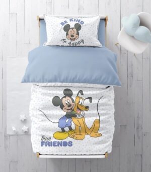 390435_b_1.jpg סט מצעים 3 חלקים 100% כותנה 70x130 ס''מ מבית Homestyle - מיקי ופלוטו