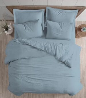 ציפה לשמיכת יחיד 100% כותנה 150x200 ס''מ סדרת Mix And Match מבית Homestyle - תכלת