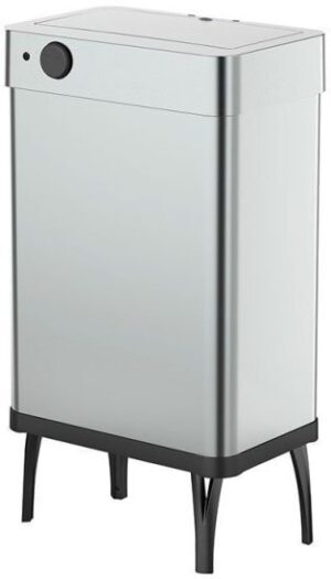 פח אשפה חשמלי 60 ליטר על רגליים מבית Biroox - צבע כסוף