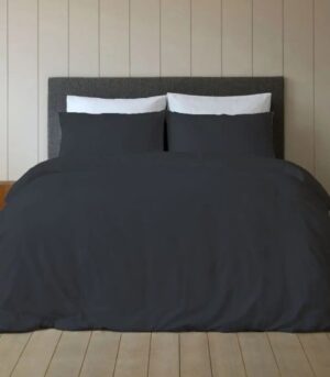 סדין 100% כותנה למיטה בגודל 160x200 ס''מ סדרת Mix And Match מבית Homestyle - אפור כהה