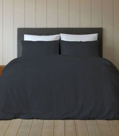 סדין 100% כותנה למיטה בגודל 200x200 ס''מ סדרת Mix And Match מבית Homestyle - אפור כהה