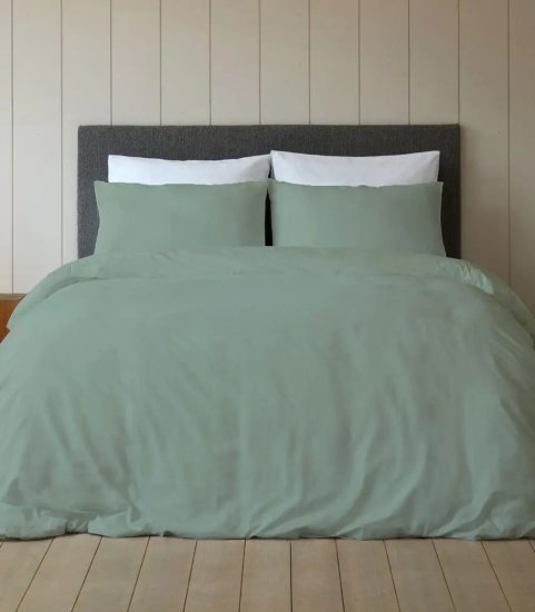 סדין 100% כותנה למיטה בגודל 200x200 ס''מ סדרת Mix And Match מבית Homestyle - ירוק בהיר