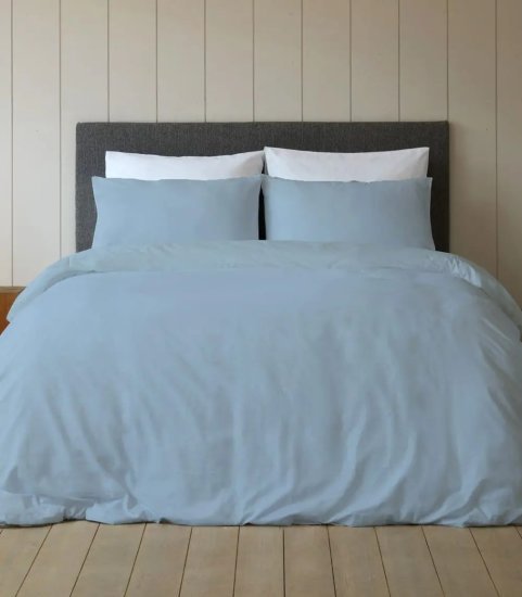 סדין 100% כותנה למיטה בגודל 200x200 ס''מ סדרת Mix And Match מבית Homestyle - תכלת