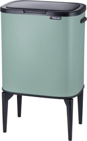 פח אשפה בנפח 33 ליטר דגם Calabria מבית Buona Casa + מארז 20 שקיות אשפה מתנה - צבע ירוק מרווה