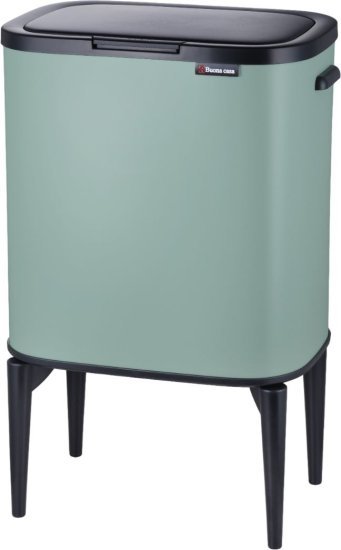 פח אשפה בנפח 33 ליטר דגם Calabria מבית Buona Casa + מארז 20 שקיות אשפה מתנה - צבע ירוק מרווה