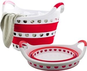 סל כביסה מתכווץ 22 ליטר Bpatent צבע אדום