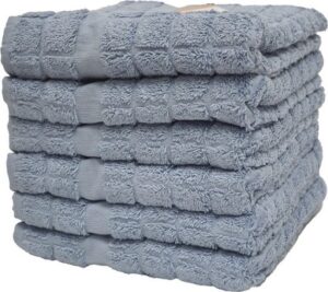 395326_b_1.jpg סט 6 מגבות פנים 100% כותנה 50x90 ס''מ קולקציית מאיה מבית Arige Gad - צבע תכלת