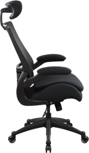כסא מנהלים ארגונומי ואורתופדי כולל מושב כפול דגם More מבית Fizzio - צבע שחור