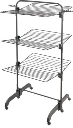 מתקן ייבוש כביסה מגדל Leifheit Comfort Tower 420 Black Diamond - צבע שחור