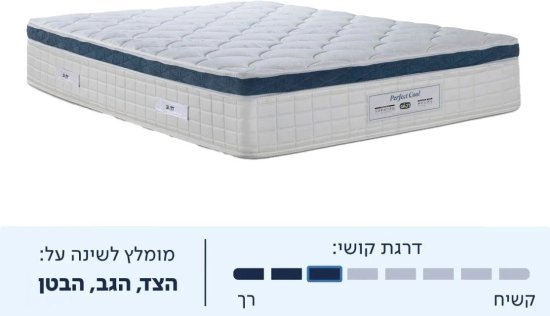 מזרן למיטה זוגית PERFECT COOL בגודל 140x190 ס''מ מבית Dr.Gav