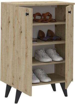 ארון נעליים 2 דלתות דגם Dolev מבית Tudo Design - צבע אלון