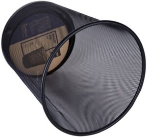 סל אשפה רשת מתכת Deli - שחור