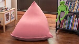 יוגיפוף פירמידה 85x110 ס''מ מבית מילגה - צבע ורוד פודרה