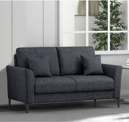 ספה דו מושבית דגם Soho מבית Bradex - צבע אפור כהה